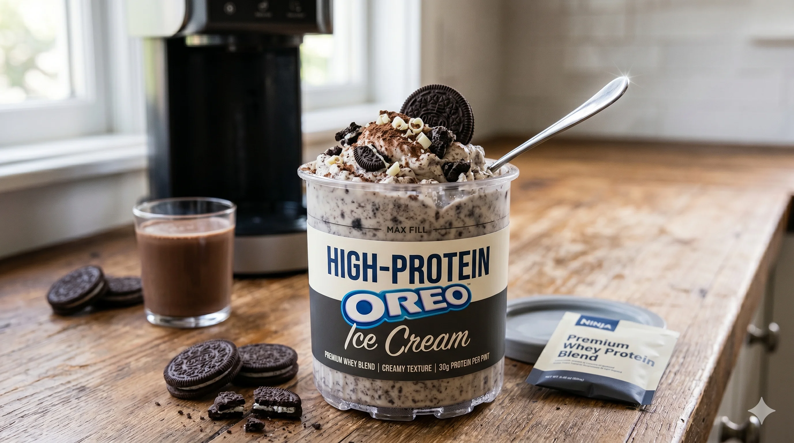 Oreo Protein Ice Cream