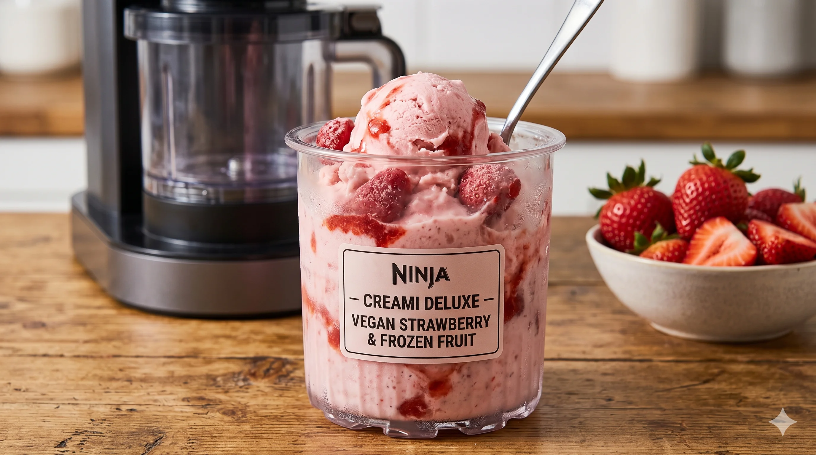 Vegan Strawberry Sorbet